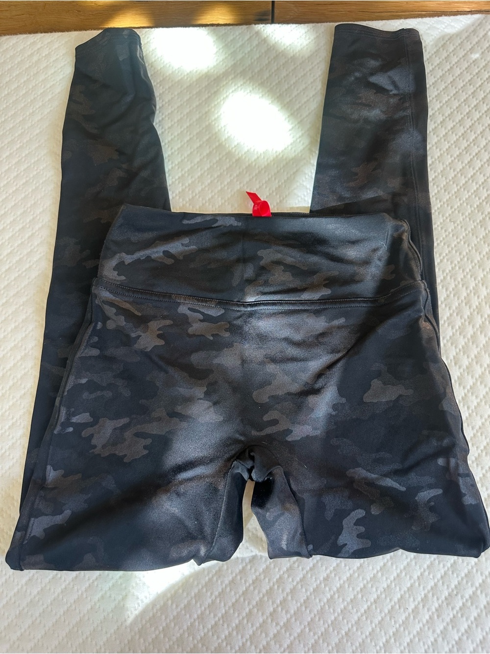 SPANX Kids Black Camo High-Rise Leggings